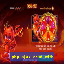 php ajax crud with datatables and bootstrap modals